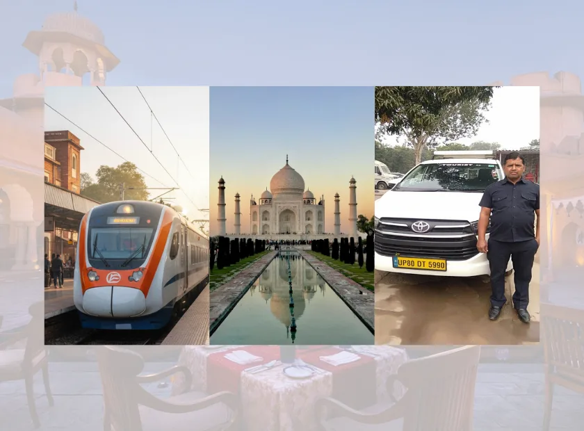 Book Agra Tour by Car and Train